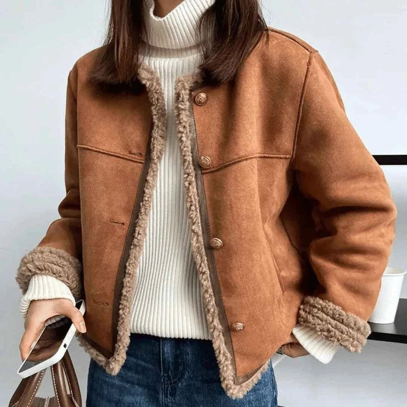 Fluffy teddy-style jacket