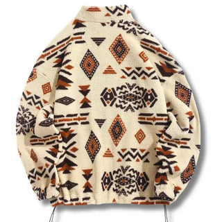 Fleecejacke Aztekenmuster - Cecile LavelleBraun