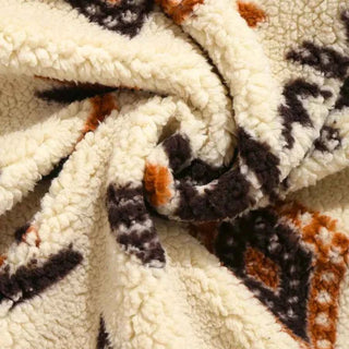 Fleecejacke Aztekenmuster - Cecile LavelleBraun