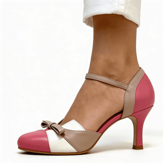 Formelle High Heels Mit Schleife Und Knöchelriemen - Cecile LavelleRosa