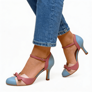 Formelle High Heels Mit Schleife Und Knöchelriemen - Cecile LavelleRosa
