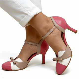 Formelle High Heels Mit Schleife Und Knöchelriemen - Cecile LavelleRosa