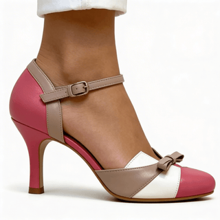 Formelle High Heels Mit Schleife Und Knöchelriemen - Cecile LavelleRosa