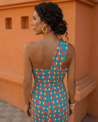 Formelles One - Shoulder Maxi Sommer Kleid - Cecile LavelleLila