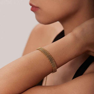 Geflochtenes Armband Gold - Cecile LavelleGold