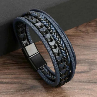Geflochtenes Herren Armband - Cecile LavelleBlau