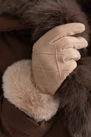 Gefütterte Handschuhe - Cecile LavelleBeige