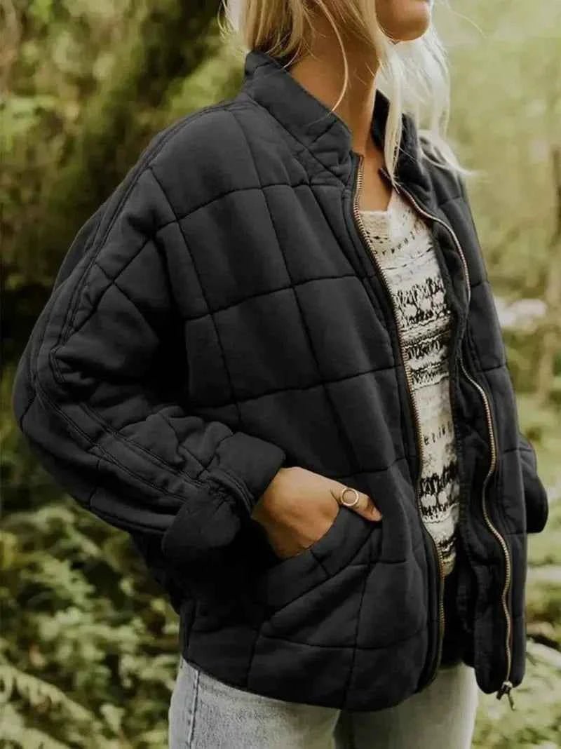 Fleece-Lined Oversized Women's Coat