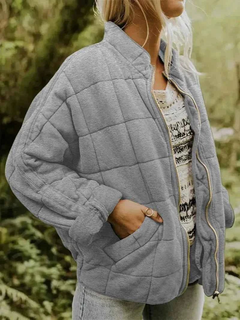 Fleece-Lined Oversized Women's Coat