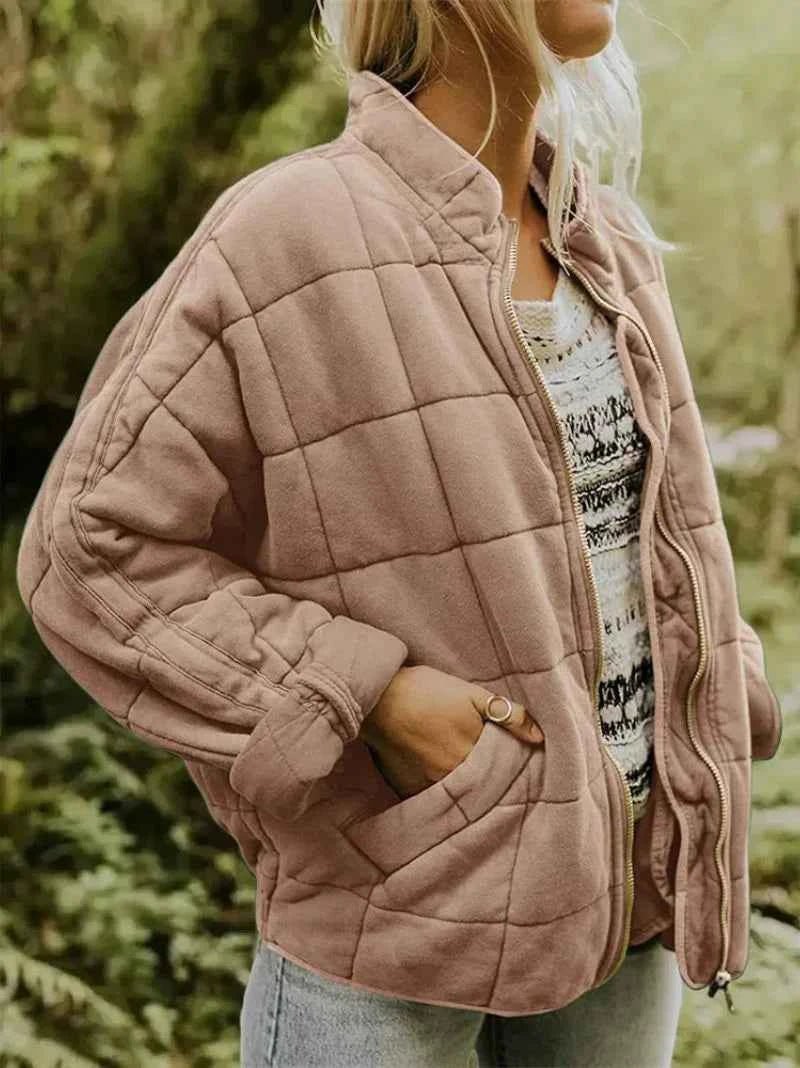 Fleece-Lined Oversized Women's Coat
