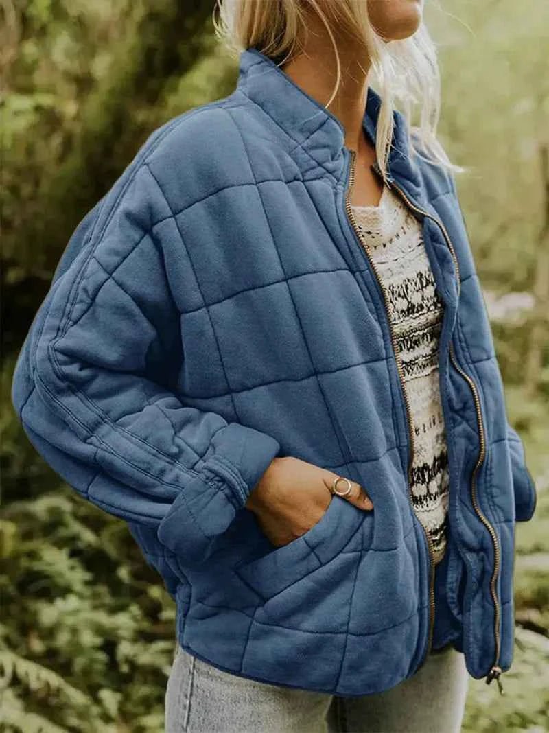 Fleece-Lined Oversized Women's Coat