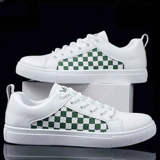 Gemusterte Schnür - Sneaker - Cecile LavelleWeiß