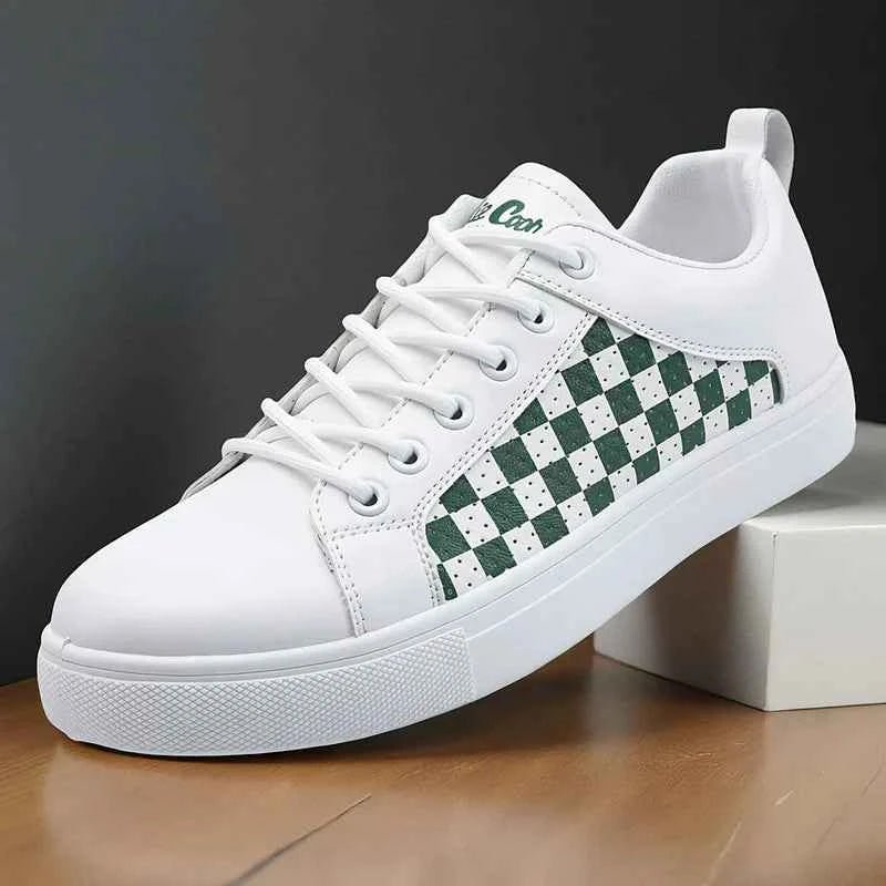 Mønstret snøresneakers