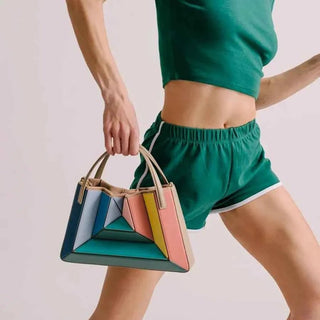 Geometrische Tasche Damen - Cecile LavelleGrün