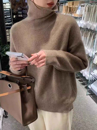 Gerippter Pullover mit Streifen - Cecile LavelleBraun