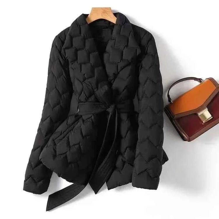 Quilted Wrap Coat