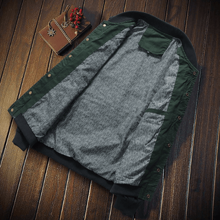 Gestreifte Bomberjacke Herren - Cecile LavelleDunkelblau