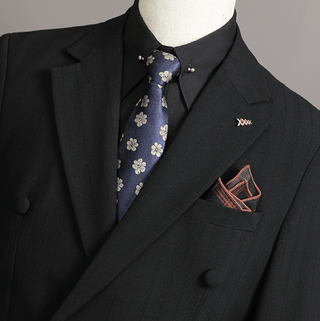 Gestreifter Anzug Herren - Cecile LavelleSchwarz