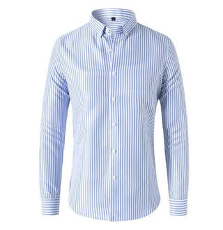 Gestreiftes Slim Fit Hemd - Cecile LavelleHellblau