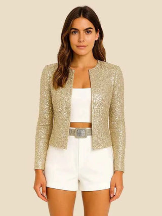 Glitzer Jacke - Cecile LavelleGold