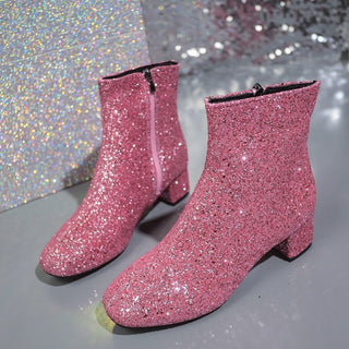 Glitzer Stiefeletten - Cecile LavelleGold