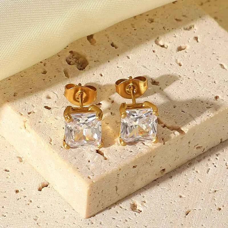 Gold Stud Earrings