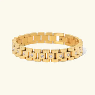 Goldenes Gliederarmband - Cecile LavelleGold