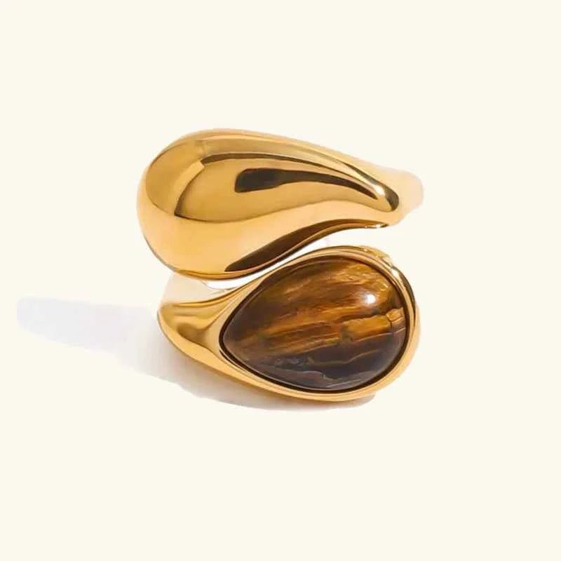 Gold Ring with Pearl
