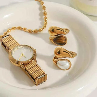 Goldring Mit Perle - Cecile LavelleBraune Perle