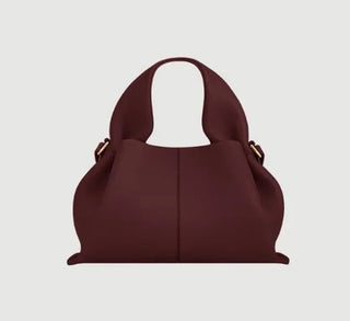 Große Damen Schultertasche Hobo Bag Elegant - Cecile LavelleWeinrot