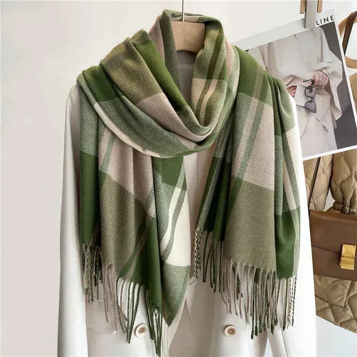 Large Plaid Scarf