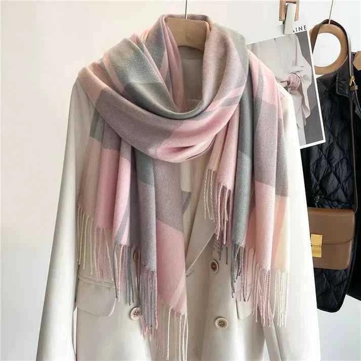 Large Plaid Scarf