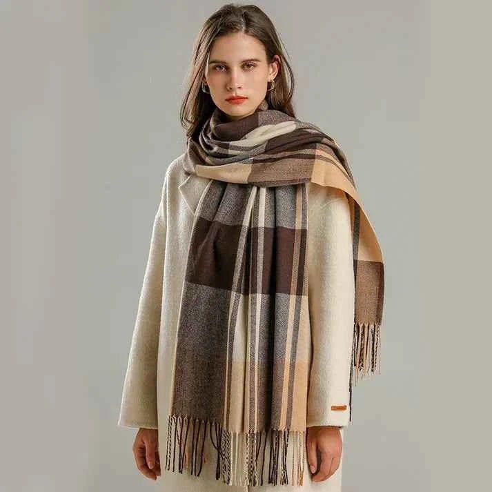 Large Plaid Scarf