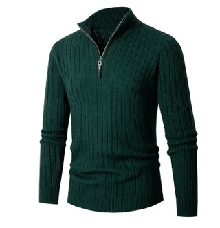Half Zip Pullover Herren - Cecile LavelleArmeegrün