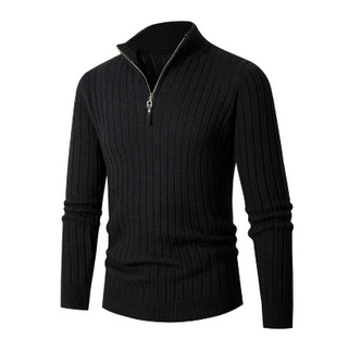 Half Zip Pullover Herren - Cecile LavelleSchwarz