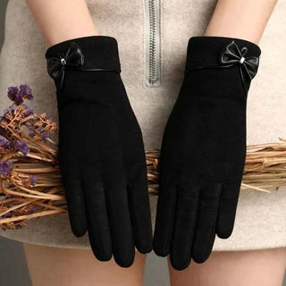 Handschuhe Mit Touch Damen - Cecile LavelleSchwarz