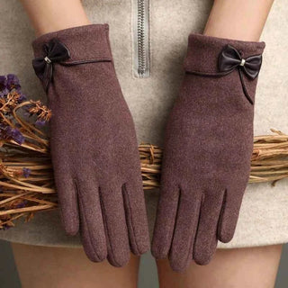 Handschuhe Mit Touch Damen - Cecile LavelleLila