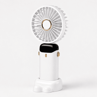 Handventilator mit Akku und LED Display - Cecile LavelleWeiß