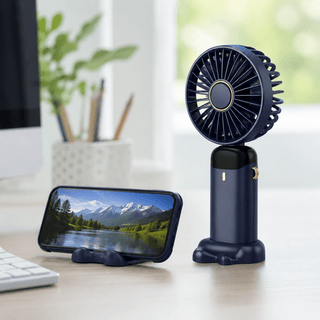 Handventilator mit Akku und LED Display - Cecile LavelleRosa