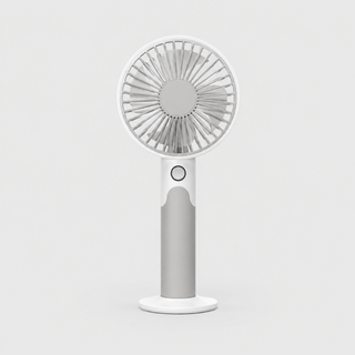 Handventilator tragbar USB mit Standfuß - Cecile LavelleGrau