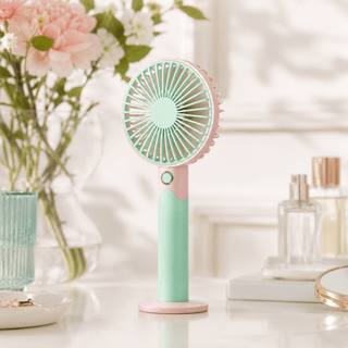 Handventilator tragbar USB mit Standfuß - Cecile LavelleGelb