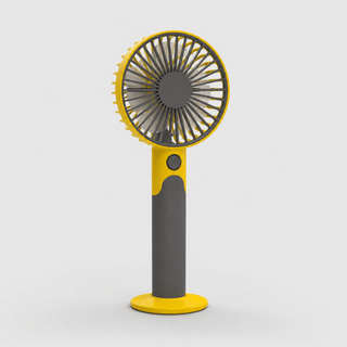 Handventilator tragbar USB mit Standfuß - Cecile LavelleGelb