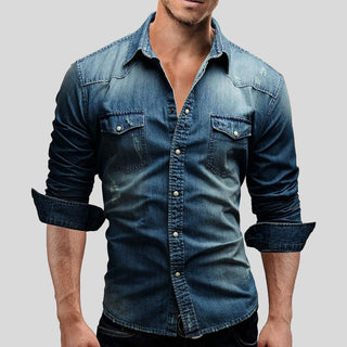 Hemd Herren Langarm Slim Fit