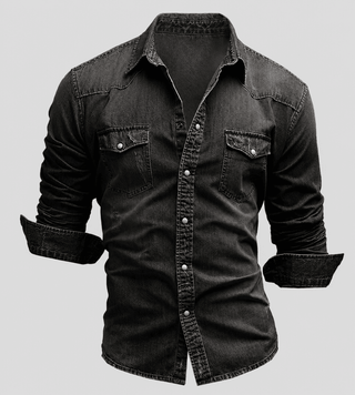 Hemd Herren Langarm Slim Fit - Cecile LavelleDunkelgrau
