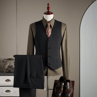 Herren Anzug Dreiteilig - Cecile LavelleSchwarz