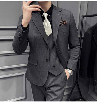 Herren Anzug Nadelstreifen - Cecile LavelleSchwarz