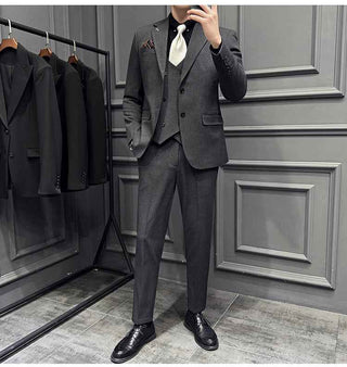 Herren Anzug Nadelstreifen - Cecile LavelleSchwarz