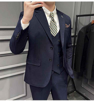 Herren Anzug Nadelstreifen - Cecile LavelleSchwarz