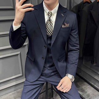 Herren Anzug Nadelstreifen - Cecile LavelleDunkelblau