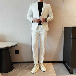 Herren Anzug Slim Fit - Cecile LavelleCremefarben